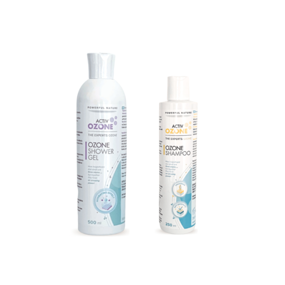 3D shower gel + shampoo_white background